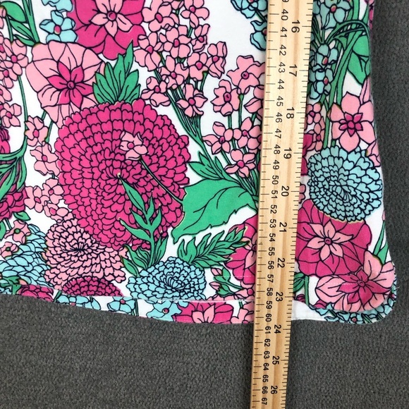 Talbots Tee floral preppy Short Sleeve Stretch Knit T-Shirt size SP - Picture 6 of 6